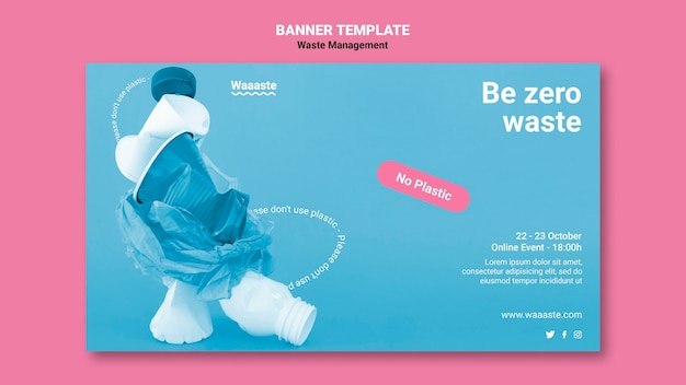 Free PSD zero waste banner template