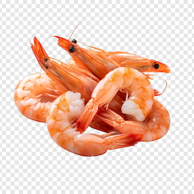 Free PSD zhejiang shrimp isolated on transparent background