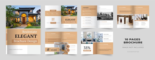 10 pages brochure template