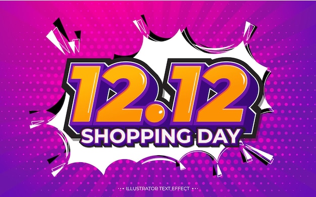 12.12 online shopping sale poster or flyer design