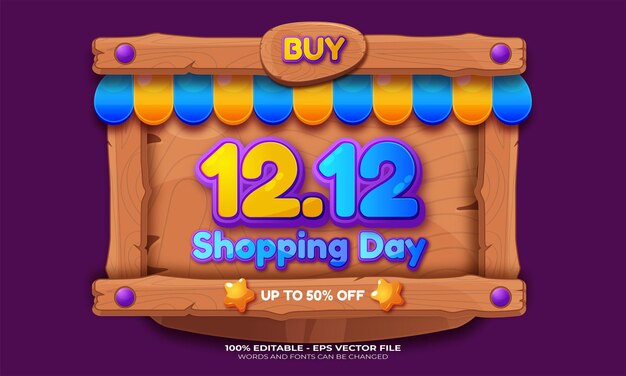 12.12 shopping day flash sale banner template design