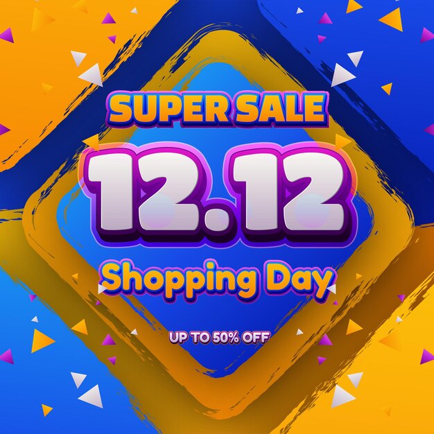 12.12 shopping festival sale banner