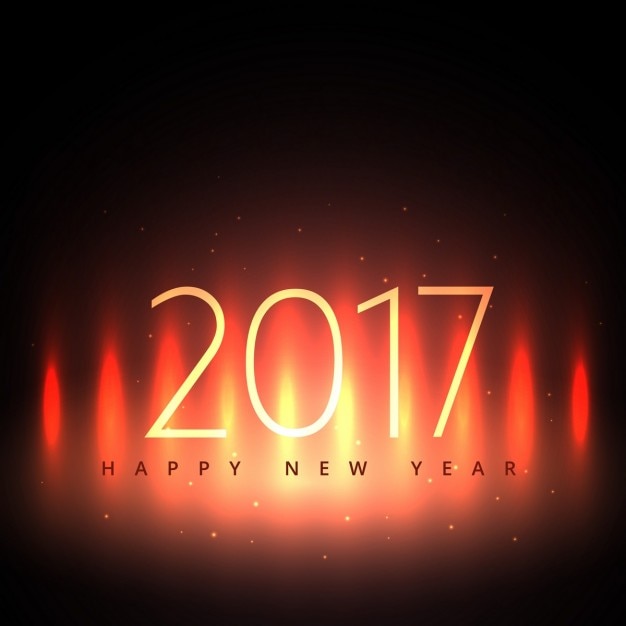 Free Vector 2017 background with light effects