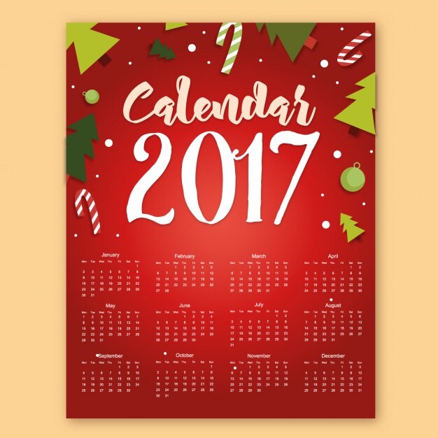 2017 calendar design