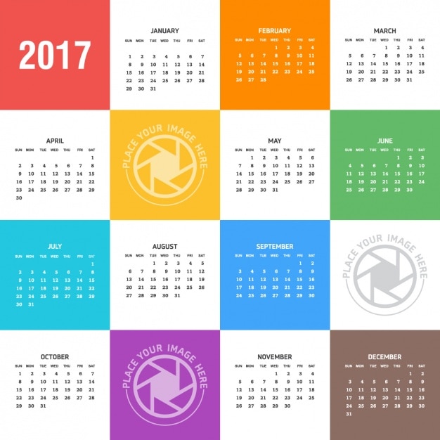 2017 calendar design