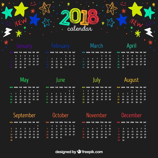 2018 calendar