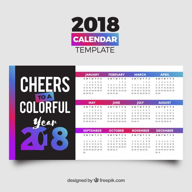 2018 calendar