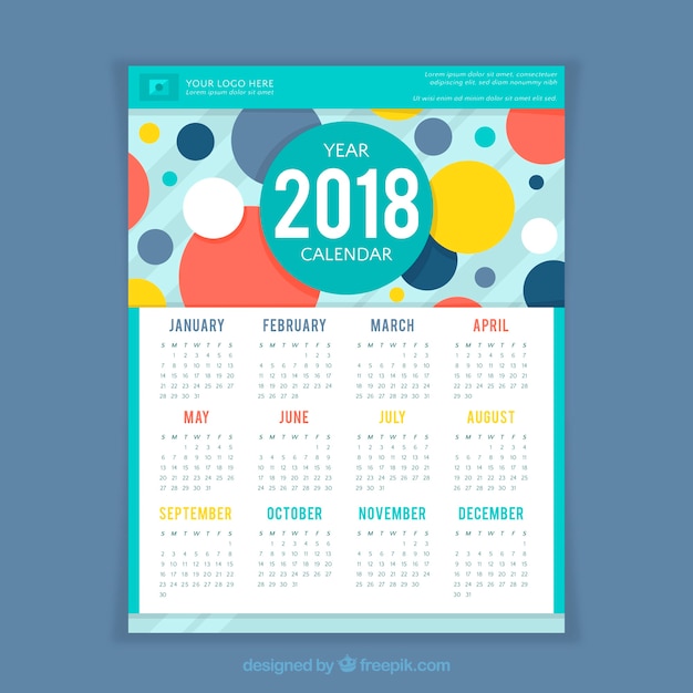 2018 calendar