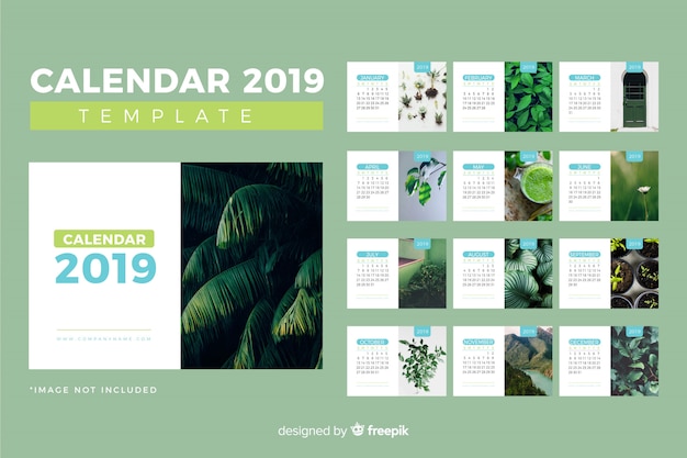 2019 calendar template