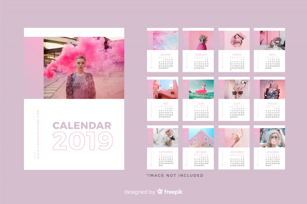 2019 calendar template