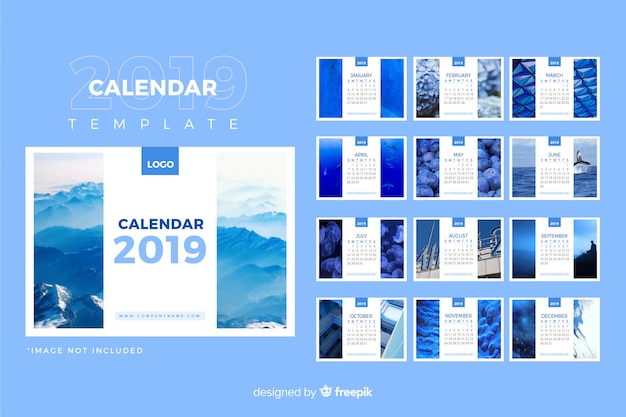 2019 calendar template