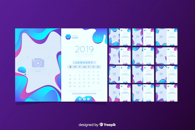 2019 Calendar Template