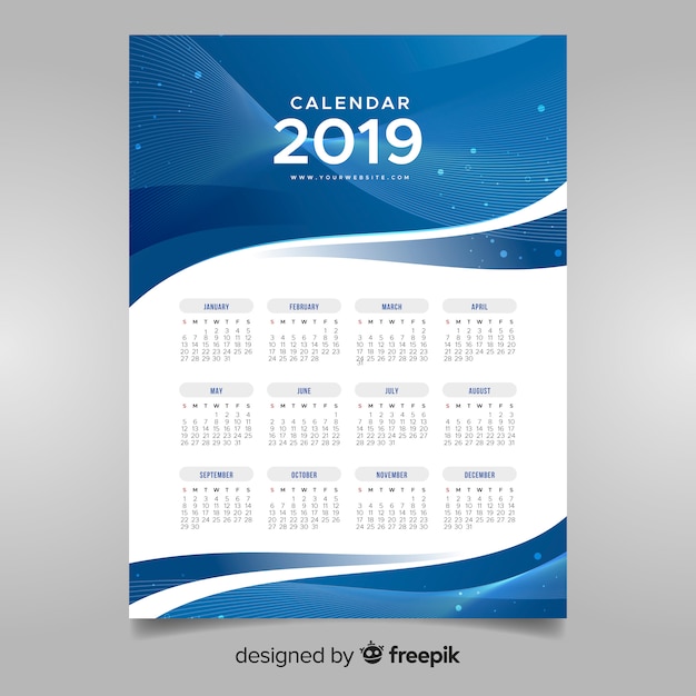 2019 calendar