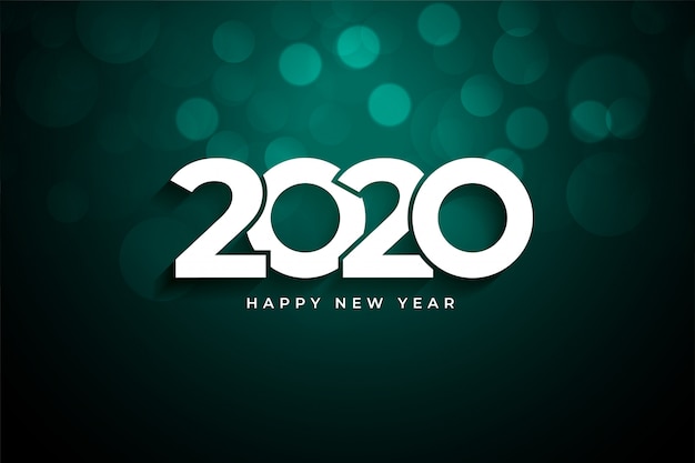 2020 happy new year creative  greeting 