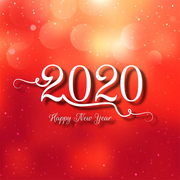 2020 new year celebration card  