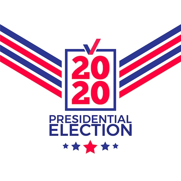 Free vector 2020 us presidential election background