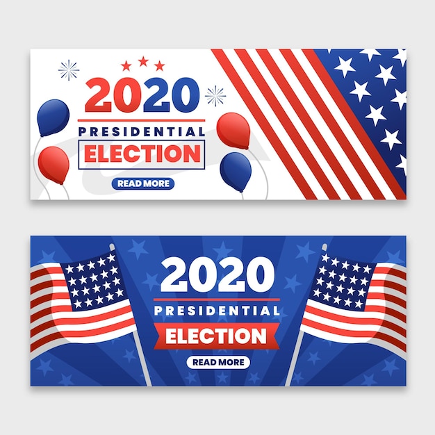 2020 us presidential election banners template