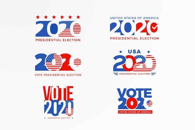 2020 us presidential election logo collection