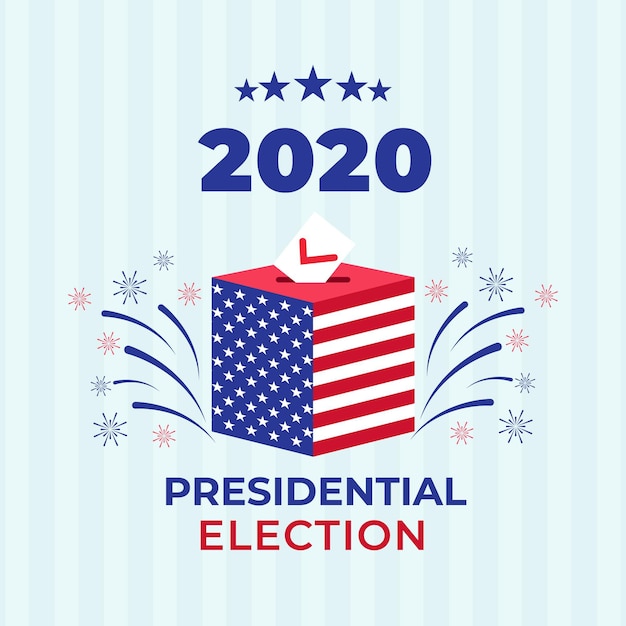 Free vector 2020 us presidential election text