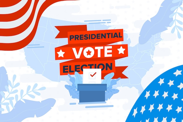 Free Vector 2020 usa presidential elections wallpaper