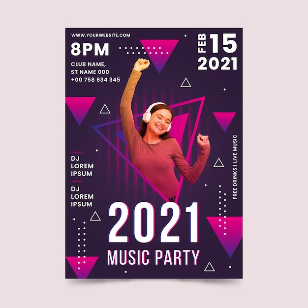 2021 music event poster