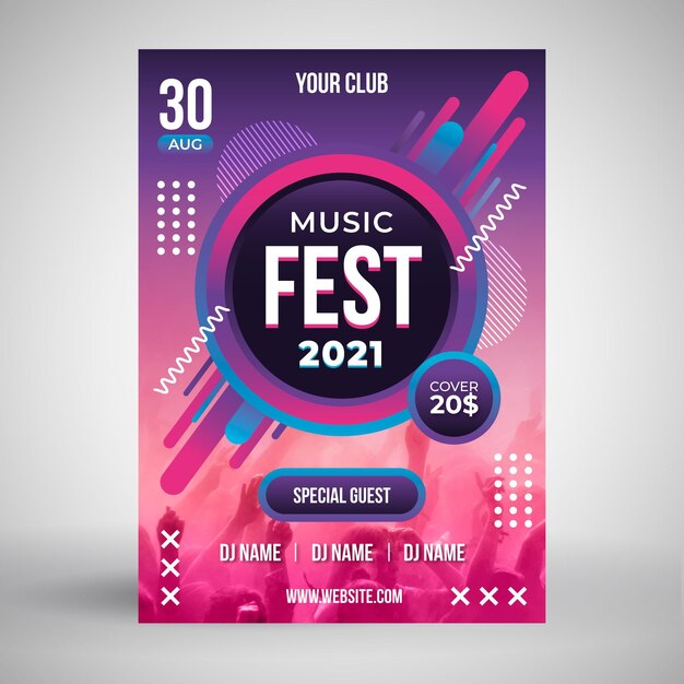 2021 music event poster