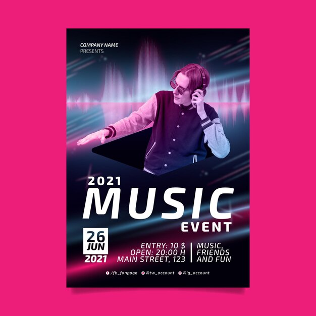 2021 music event poster