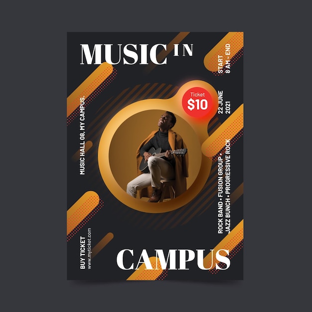 2021 music event poster