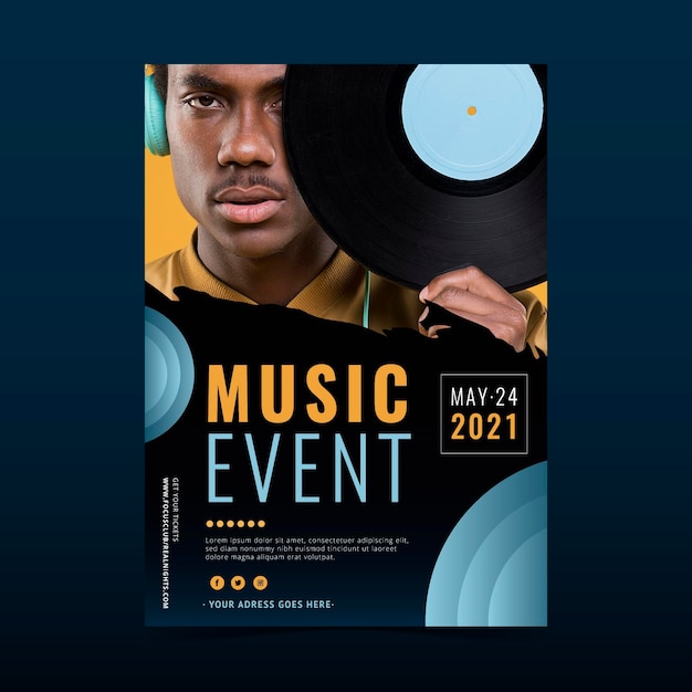 2021 music event poster