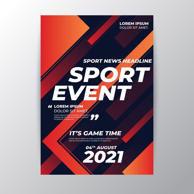 2021 sporting event poster concept