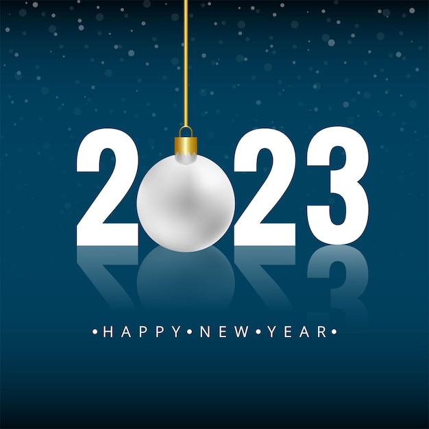 2023 happy new year greeting card background