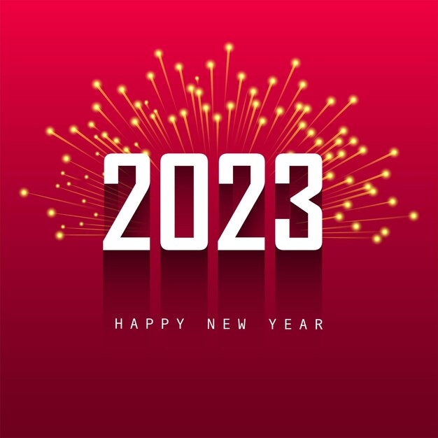 2023 new year card celebration holiday background