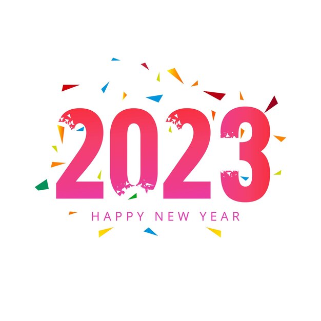 2023 new year card celebration holiday background