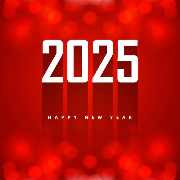 Free Vector 2025 new year celebration holiday card background