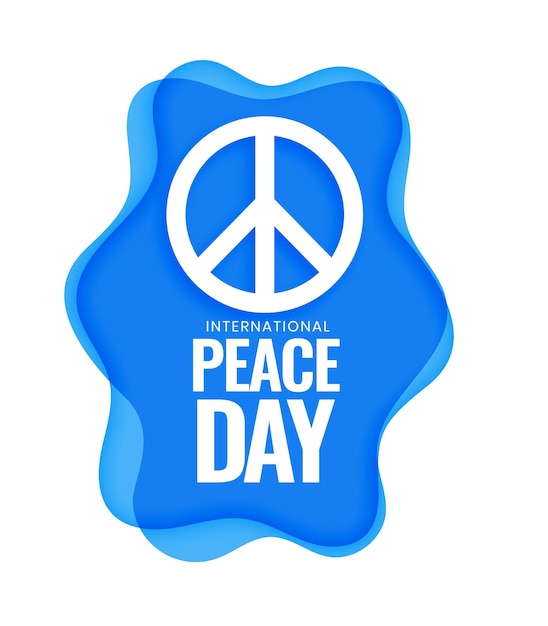 Free Vector 21st september world peace day celebration background design vector