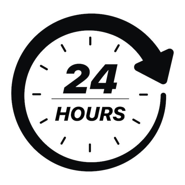 24 Hour Timer Clock Black