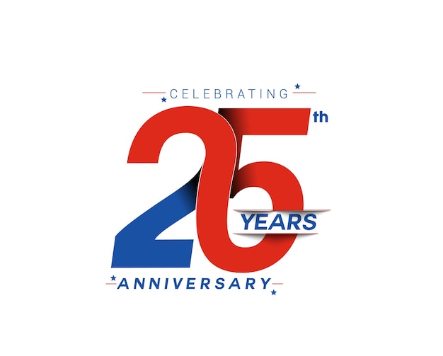 25th Years Anniversary Celebration Design