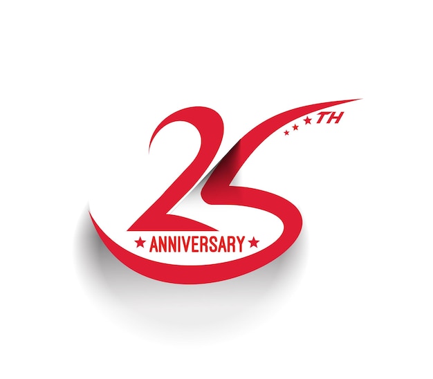 25th Years Anniversary Celebration Design