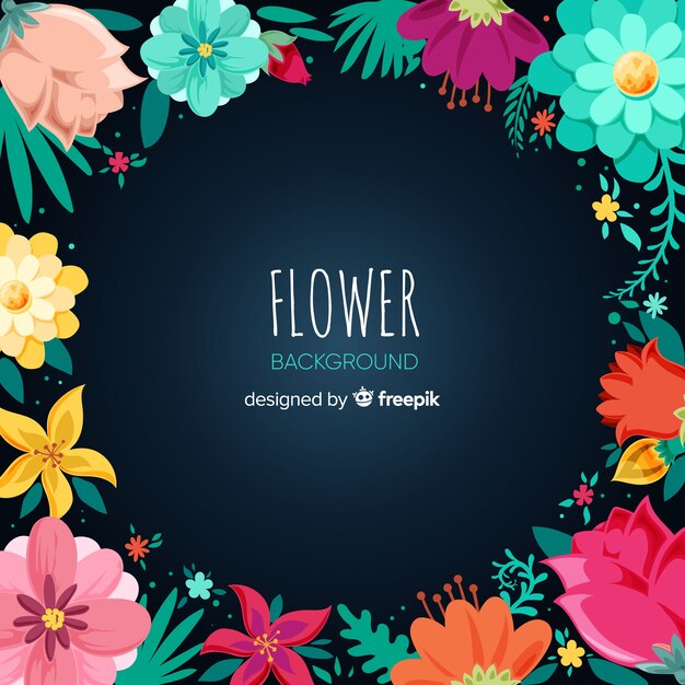 2d floral background