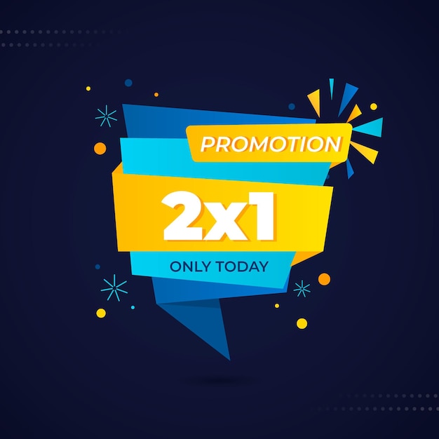 2x1 promotion banner