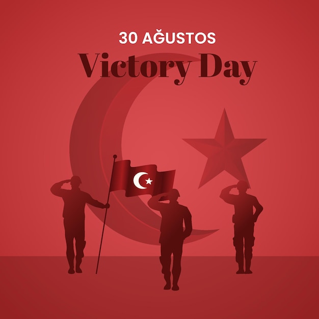 Free Vector 30 agustos illustration