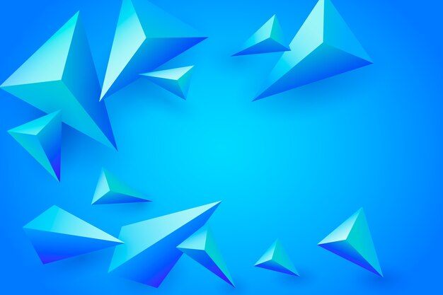 3d blue polygonal background