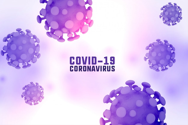 3d coronavirus covid-19 spreading disease background design