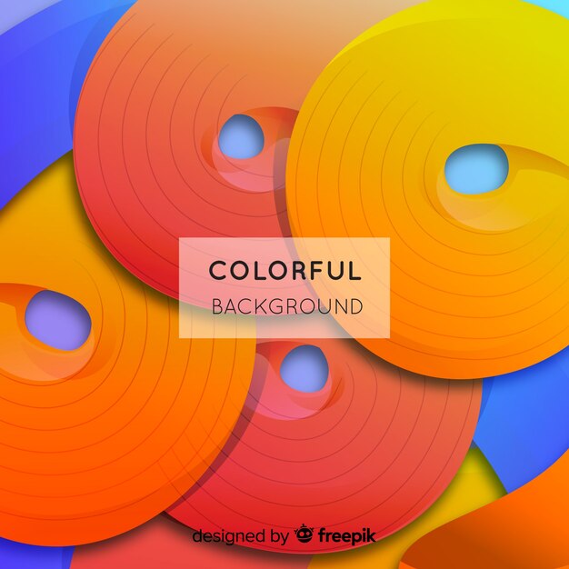 3d curved shapes background