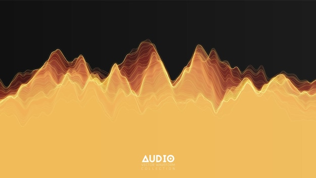 3d echo audio wavefrom spectrum