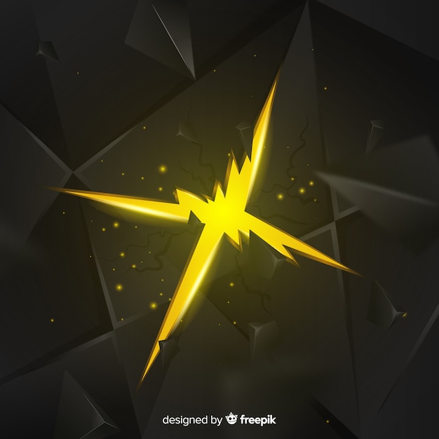 Free vector 3d explosion with light background