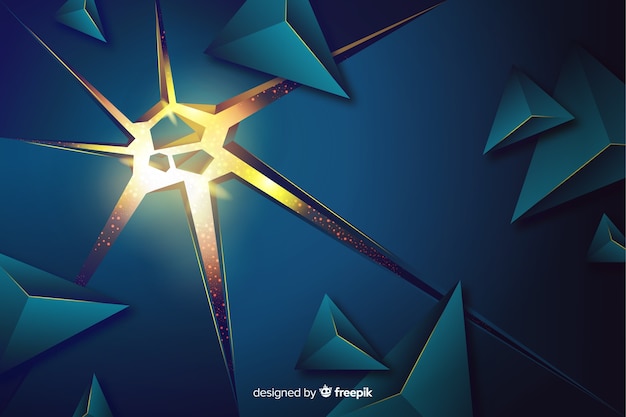 Free vector 3d explosion with light background