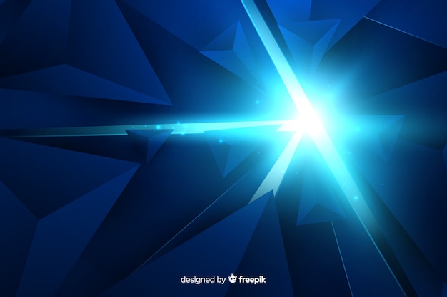 Free Vector 3d explosion with light background