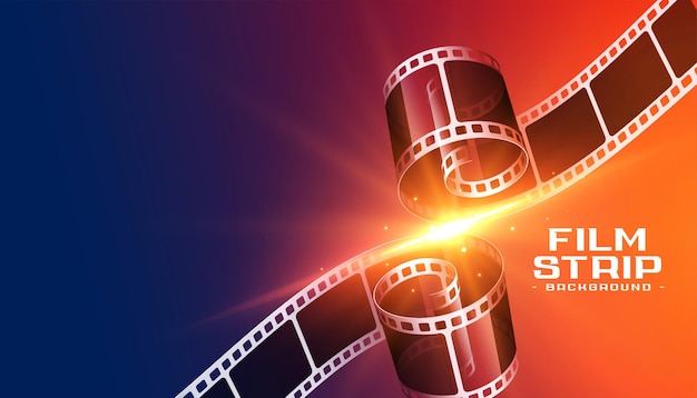 3d film strip cinema background