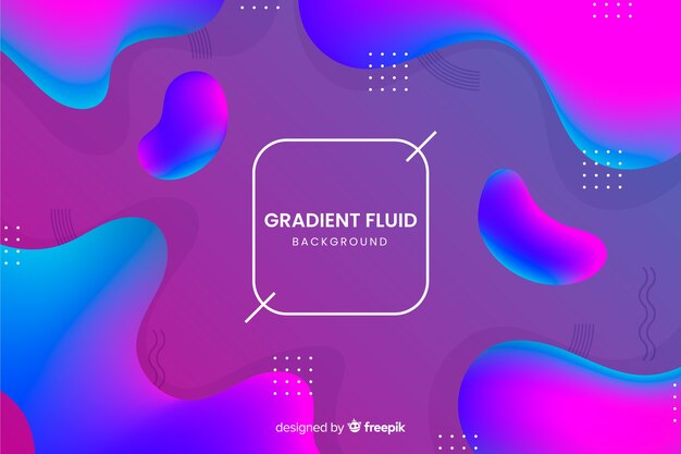 3d fluid shapes background